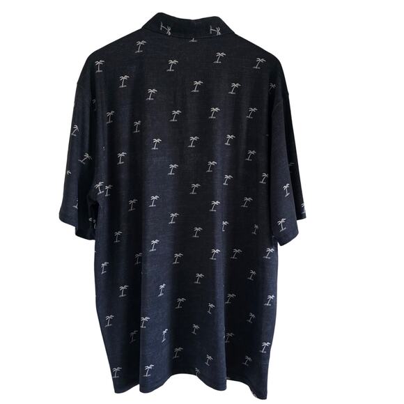 *NWT Kahala Brrr Performance Polo Shirt Black Palm-2XL Cooling Rapid Drying Golf - Picture 4 of 9